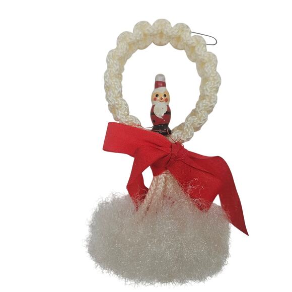 Lot of 6 Vintage Ornaments Fabric, Hand-made Country Rustic Farmhouse Cottage - Picture 6 of 7